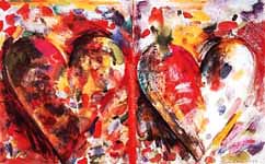 Jim Dine, Two Hearts for Pathways