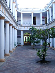 A courtyard in Sucre