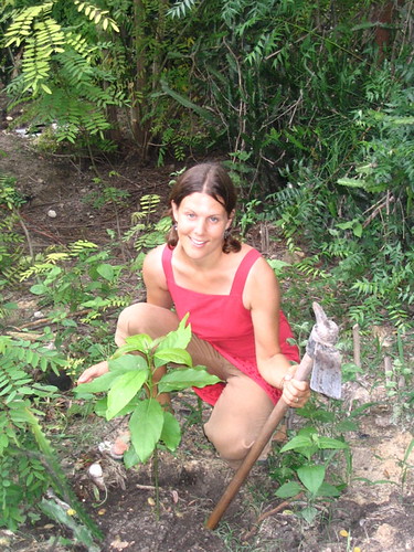 Esther Planting Avocado.JPG