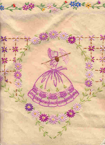 Purple Crinoline Lady
