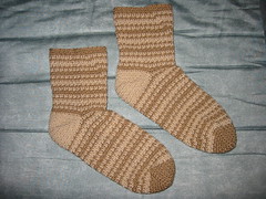 Tan Stripe Socks