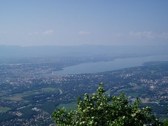 View of Geneva from Mt Saleve