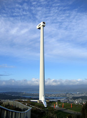 The wind turbine at Brooklyn, Wellington, New Zealand.