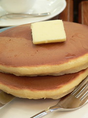 pancake in a coffee shop