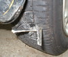 Big chunk of metal in tire